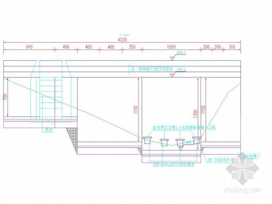 弓形桁架结构资料下载-弓形抗滑挡墙设计图