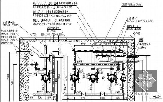 2015年新版工程项目深化设计管理实施细则（239页 名企编制）-消防水泵房剖面图