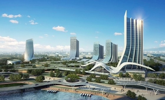 [四川]创新型科技城核心区孵化中心建筑设计方案文本-创新型科技城核心区孵化中心建筑效果图