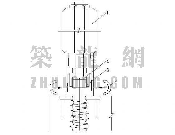 预应力筋张拉旁站监理记录范本资料下载-柱预应力筋张拉示意图