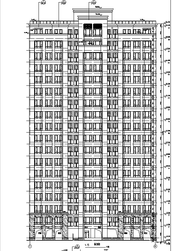 17塔式住宅资料下载-[上海]17栋高层住宅建筑施工图（含机电及结构图纸）