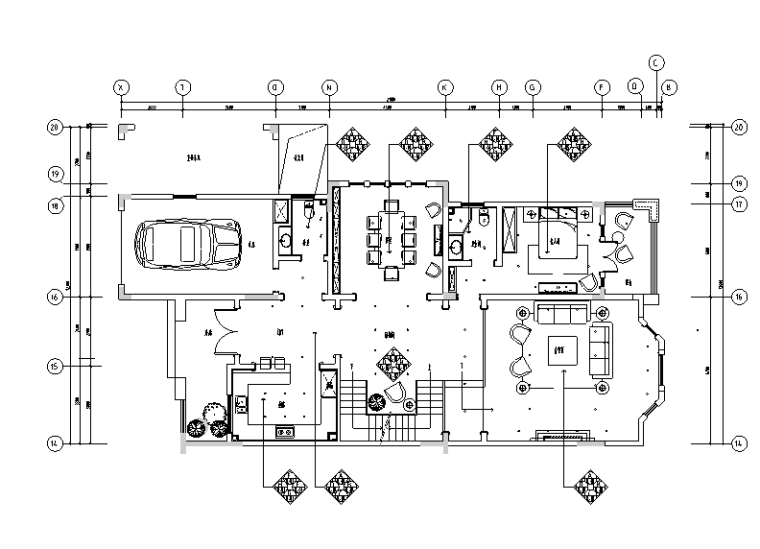 一层英伦风格资料下载-英伦风格晋愉二期三层别墅设计施工图（附效果图）