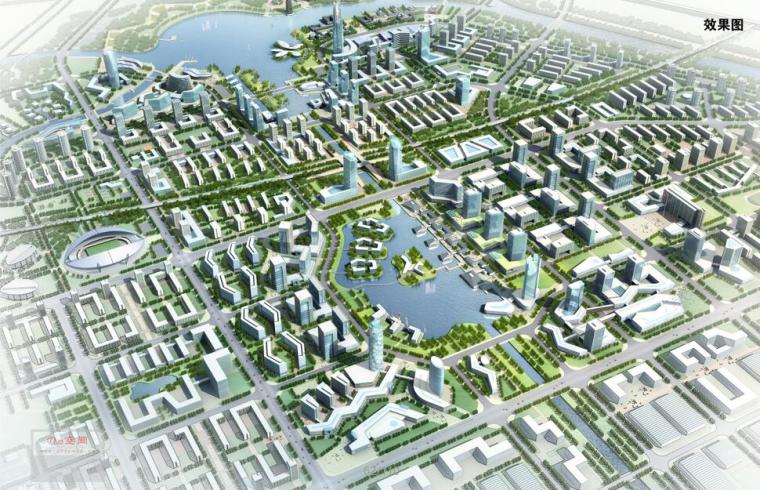 [河南]郑州经济技术开发区整体城市设计中标方案文本（生态，）-郑州经济技术开发区-3鸟瞰图
