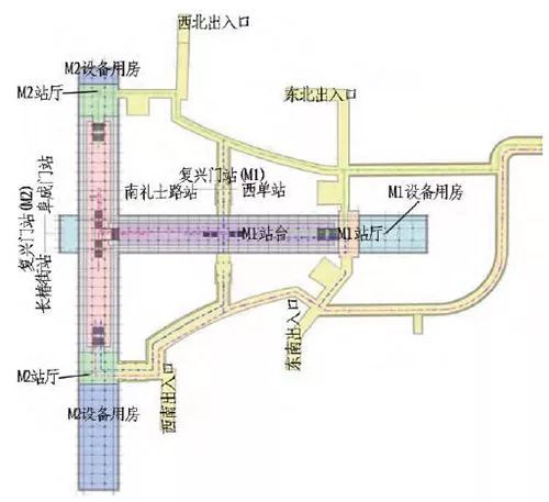 北京地铁金融街站与既有换乘站、规划车站换乘方案研究_10