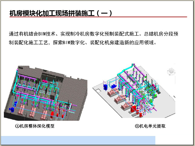 BIM技术在工程质量安全管理中的应用（图文并茂）-机房模块化加工现场拼装施工