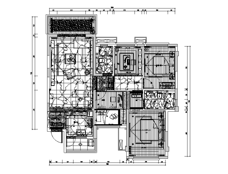 乌镇雅苑景观施工图资料下载-华日双城.理想雅苑A3样板房施工图