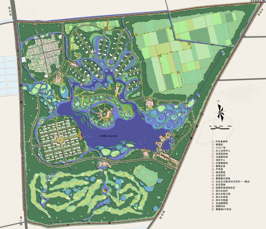 王家潭湿地公园地图图片