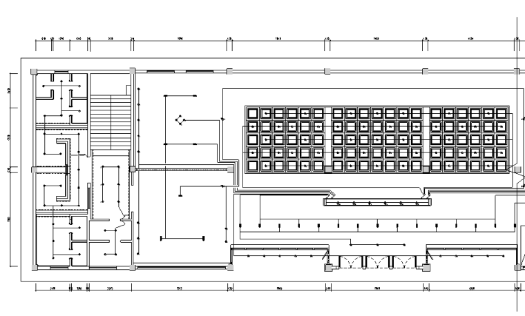 佛教文化cad资料下载-某佛教文化交流空间平面系统图