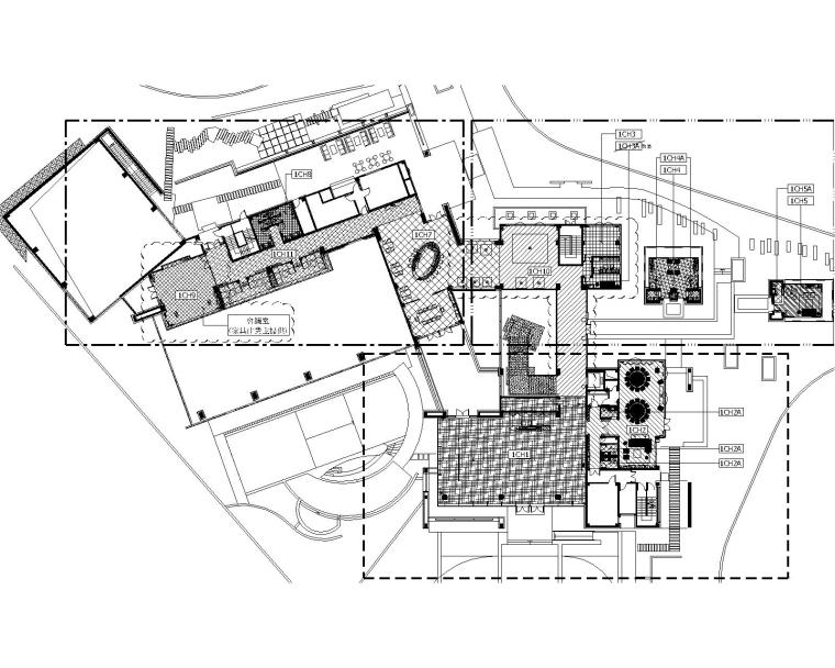鸿大印象装饰办公空间资料下载-香港Moty's Design-成都悅城会所（新鸿基地产）精装修CAD图纸