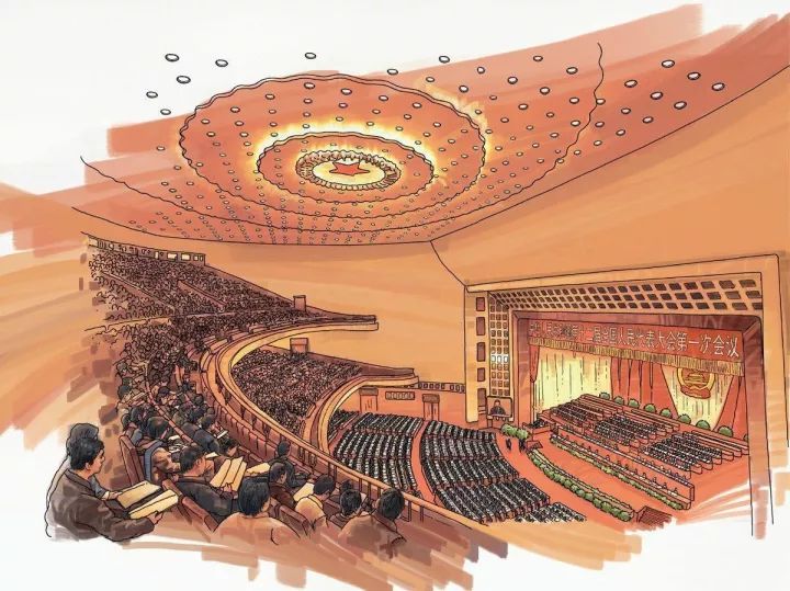 大会堂设计图资料下载-人民大会堂的“圆形大厅”为什么不是圆形的？