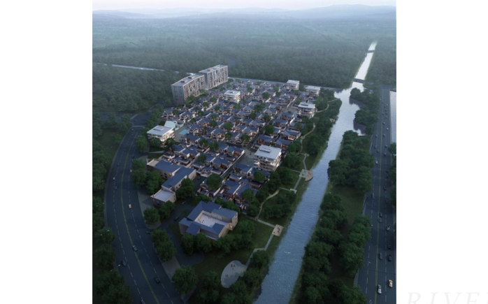 [北京]中粮置地孙河项目概念规划及方案设计文本-鸟瞰图1