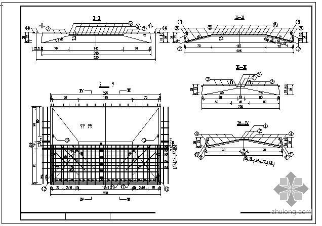CAD拱桥设计资料下载-50m现浇钢筋混凝土肋腋板刚架拱桥成套cad设计图纸