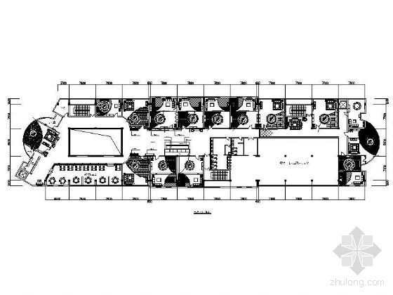 房间平面设计图CAD图资料下载-某餐厅平面设计图