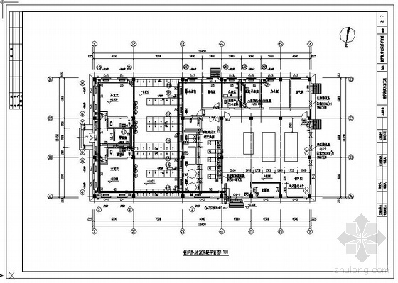 体育浴室CAD图资料下载-锅炉房浴室采暖图
