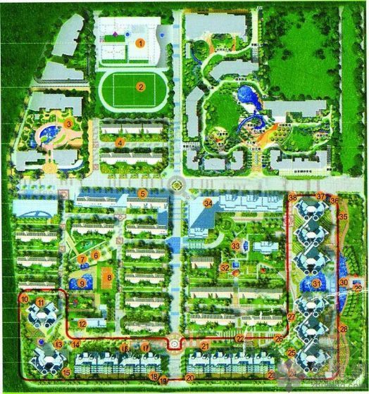上海金地湾居住小区资料下载-金地翠堤湾住宅小区规划设计文本