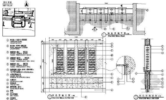 特色景墙设计详图资料下载-特色景墙细部详图2
