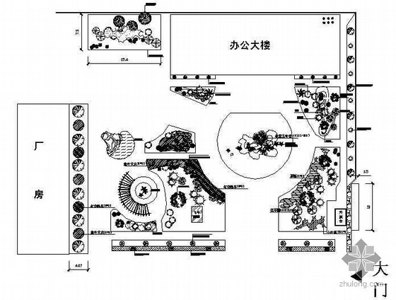 厂区建筑设计方案资料下载-某厂区绿化设计方案