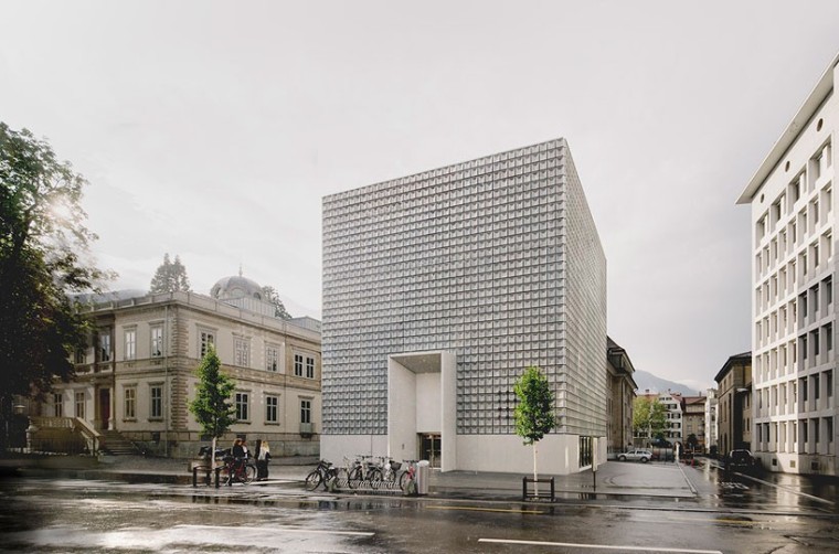 瑞士大型BIG艺术装资料下载-艺术建筑神秘感塑造：瑞士库尔美术馆