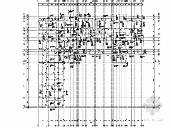 [重庆]地上12层部分框支剪力墙结构住宅楼结构施工图-C3#楼±0.0层梁配筋图 