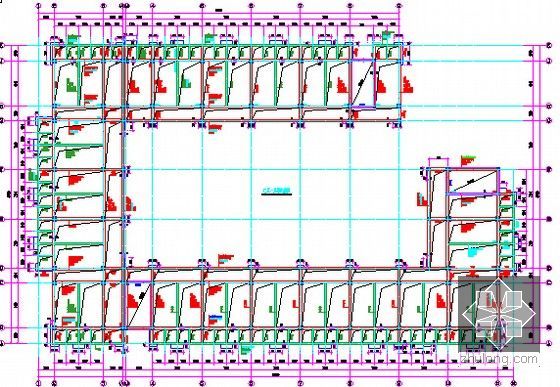 [广东]2015年中学建设项目建筑及安装工程预算书(附施工图纸)-06一层梁配筋图