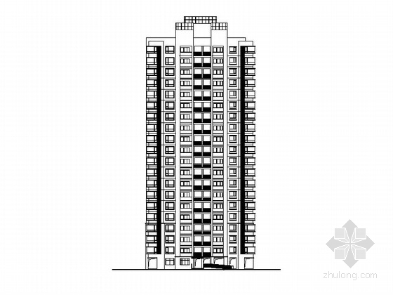 板式高层住宅施工图资料下载-[江西]某高层住宅区建筑施工图