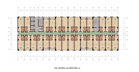 [宁夏]2层长途汽车站建筑设计方案文本-2层长途汽车站各层平面图