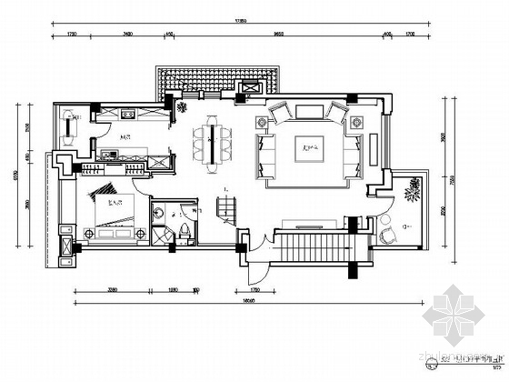 古典室内装修资料下载-[福州]新古典三层别墅样板间室内装修图（含实景）