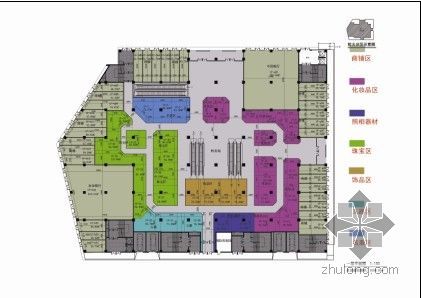 中式建材商场设计方案资料下载-新疆喀什百货商场设计方案