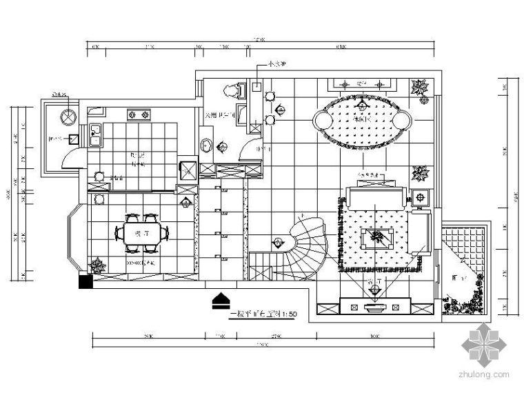 四层别墅CAD设计图资料下载-三层别墅空间设计图