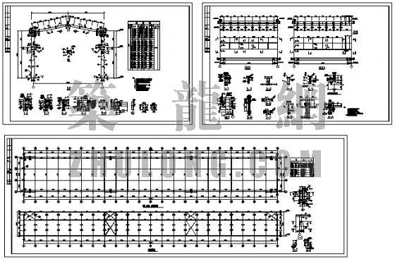 建筑施工图带结施图资料下载-带吊车的钢结构厂房结施