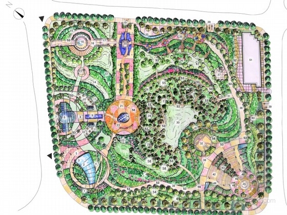 上海绿地璀璨天城景观设计资料下载-[上海]特色公园绿地景观设计方案文本