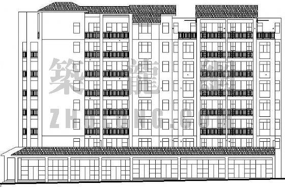 香港著名建筑设计资料下载-某著名高校公寓楼建筑设计方案（D栋）