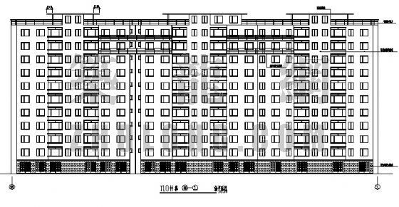 六层公寓建筑图纸资料下载-11层框架结构建筑图纸