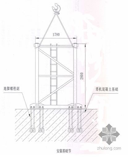 广州某住宅项目塔吊设计及安装拆除方案（QTZ80A PHC高强预应力管桩）- 