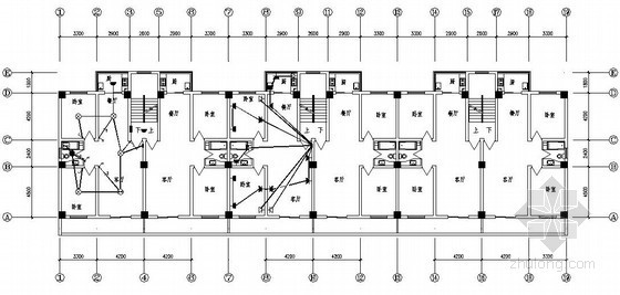 居民楼设计图CAD图纸资料下载-[四川]某居民楼强弱电施工图纸