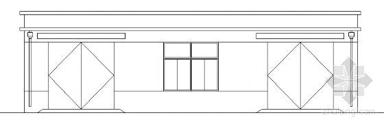 小型双层建筑资料下载-某单层小型仓库建筑方案图