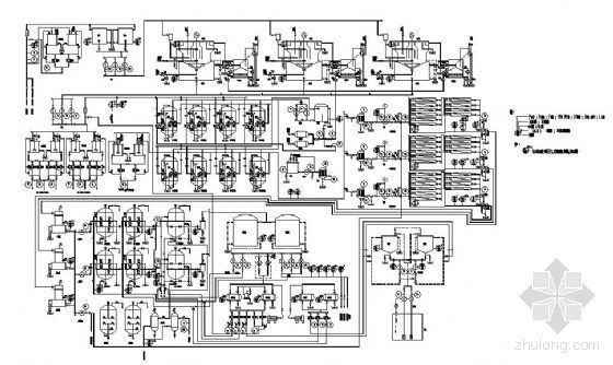 活性炭滤池图资料下载-某大型发电厂纯水制备工艺流程图