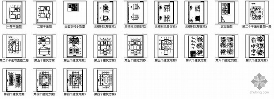 六套新农村最新别墅设计图方案-4