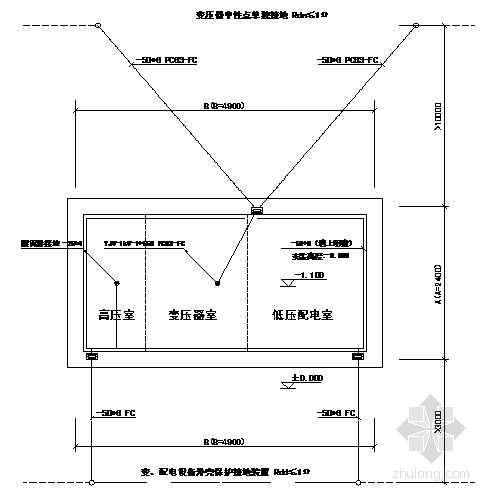 苏州某公用设施管理处500KVA路灯箱变电气施工图- 