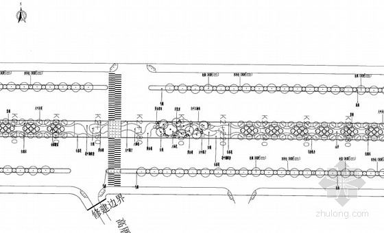 [福建]城市主干路改扩建工程初步设计图纸125张-绿化平面图 