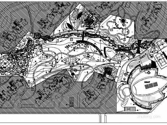 居住区总图规划案例资料下载-[杭州]某居住区景观扩初总图设计