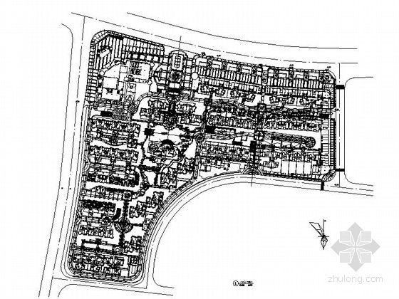 小区主景观CAD资料下载-[湖南]诗意住宅小区景观方案设计施工图