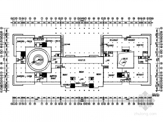 [甘肃]大型三馆一中心之科博馆初步设计方案-大型三馆一中心之科博馆平面图