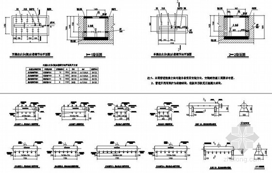 南京市某文化馆地源热泵施工图-分（集）水器调节站平面布置图 