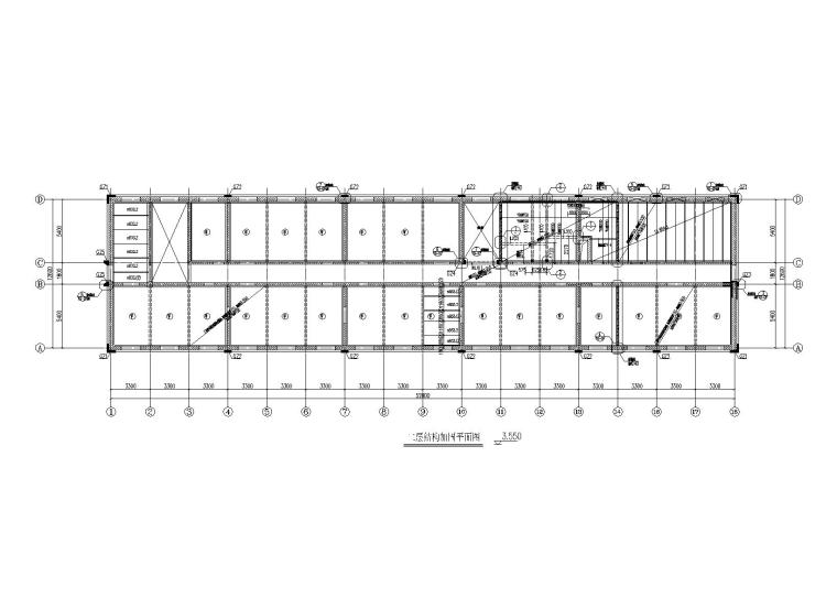 建筑加固施工图设计资料下载-[北京]二层砌体结构教学楼加固施工图2015