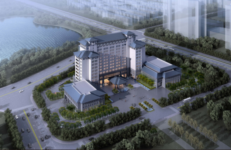 18层酒店设计方案资料下载-响水城东酒店建筑设计方案文本（投标方案2）
