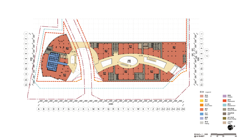 [昆明]大白庙住宅商业综合体项目-五层平面图