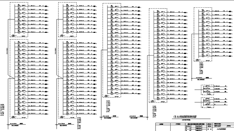 某展览中心全套电气图纸-C区-8.0米标高层固定展位配电系统图