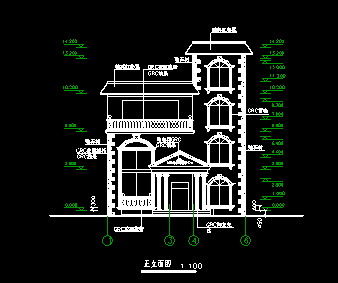 三层别墅建筑结构全套图纸（含结构图纸）