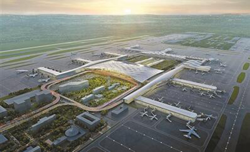 杭州萧山前湾国际机场资料下载-杭州新建T4航站楼、1座高铁站接入2条地铁线、1条机场轨道快线